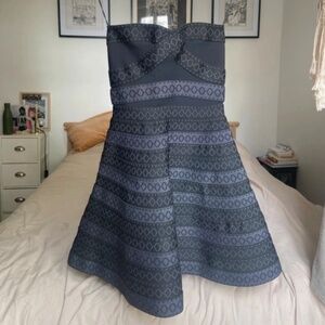 Black strapless maje dress